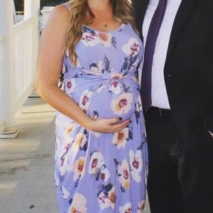 Floral maternity midi